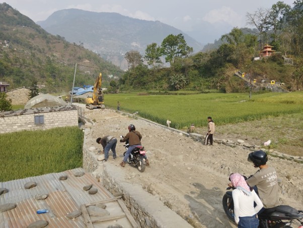      हाँडेभिर-बगरफाँट-भकिम्ली सडक स्तरोन्नति गरिँदै   