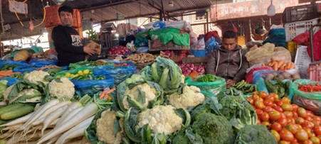 यस्तो छ आजका लागि कृषिउपजको थोक मूल्य   