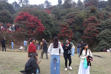      टिएमजे क्षेत्रमा पर्यटकको भीड   