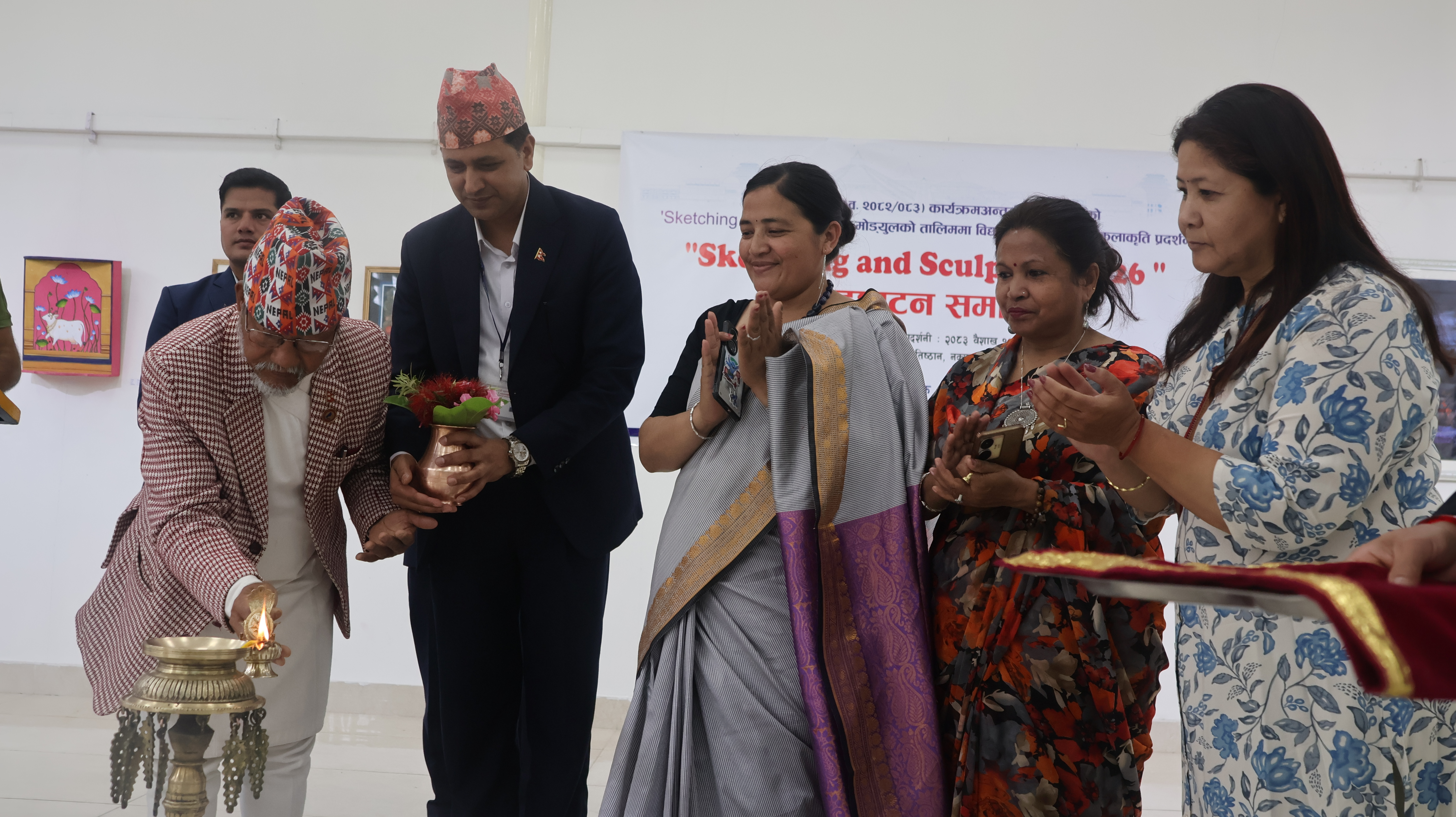     शिक्षामा सीप ‘स्केचिङ एण्ड स्क्ल्पचर प्रदर्शनी’ सुरु   