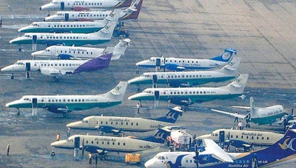     प्रतिकूल मौसमका कारण हवाई उडान प्रभावित   