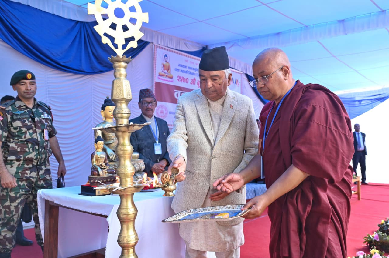     पञ्चशील र चार आर्य सत्य सिद्धान्त राष्ट्रिय एकताका मार्गनिर्देशक हुन् : राष्ट्रपति   
