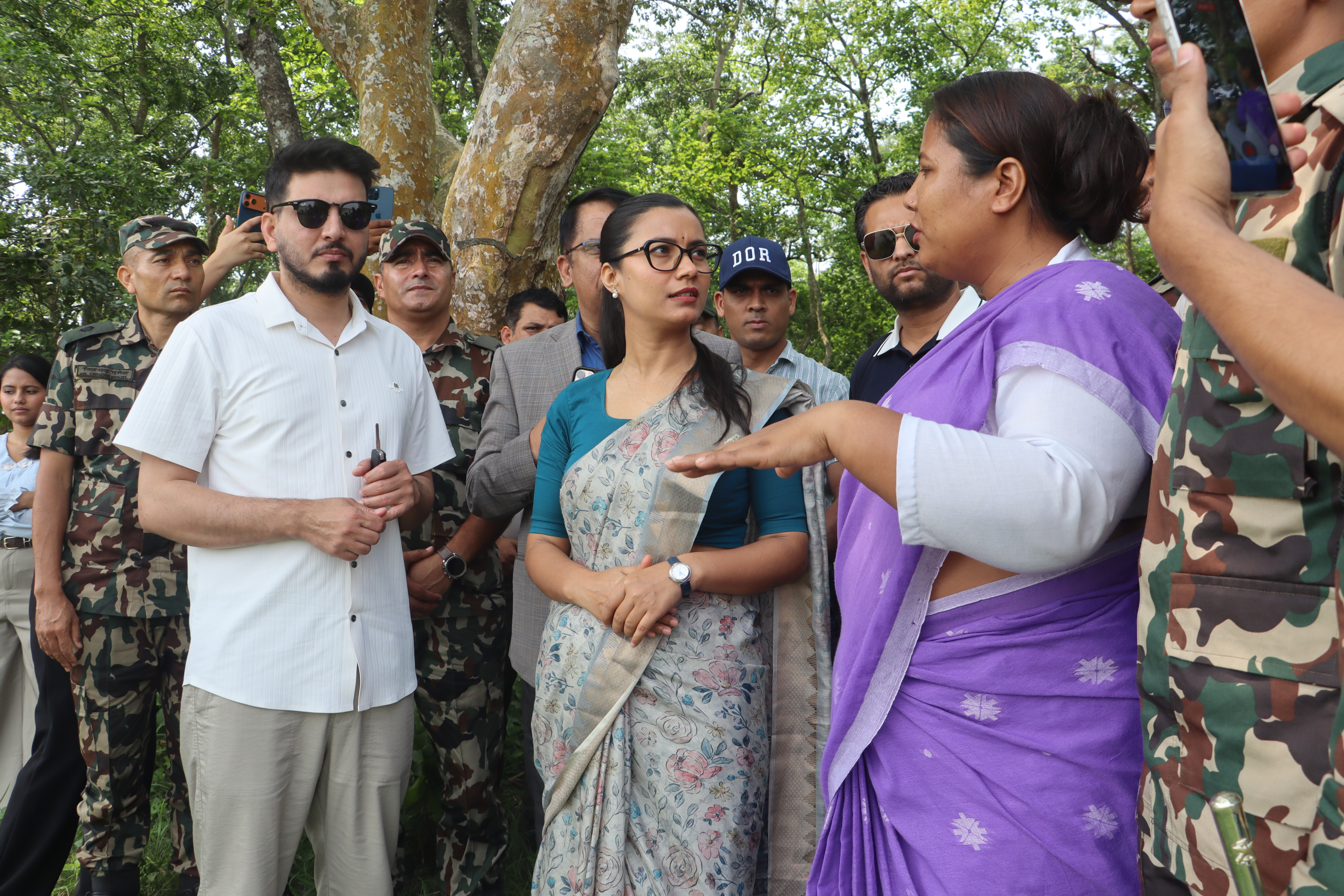     तीन मन्त्रीद्वारा माडी जाने सडक निरीक्षण   