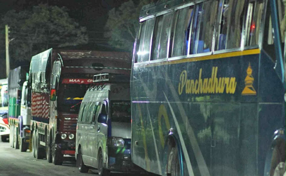लामो दुरीका सवारी साधन काठमाडौं उपत्यकामै होल्ड