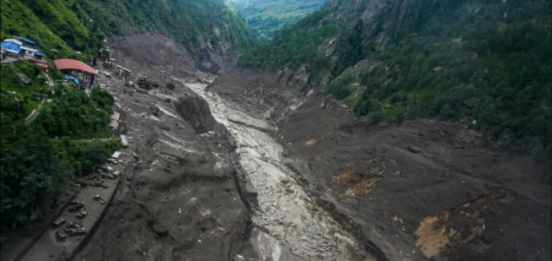 ताल फुटेपछिको बाढी रसुवाको स्याफ्रुबेसी आइपुग्यो
