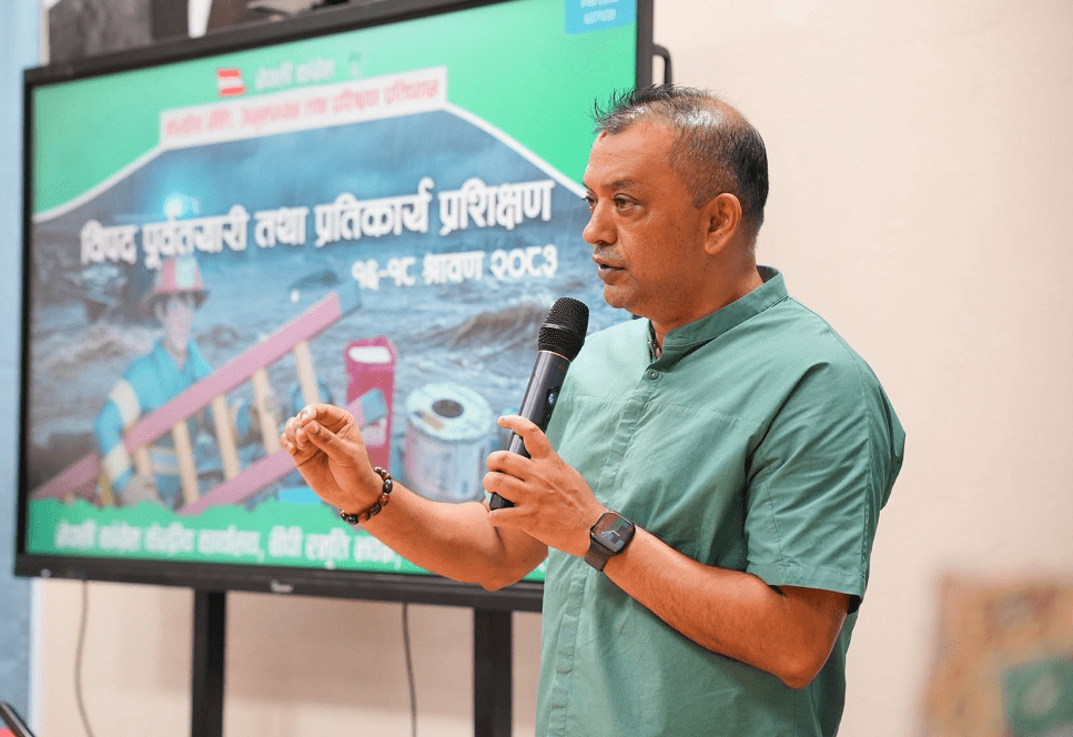     विपद्का बेला भावनाले मात्र काम गर्ने होइन, सीप र क्षमता चाहिन्छ : सभापति थापा   