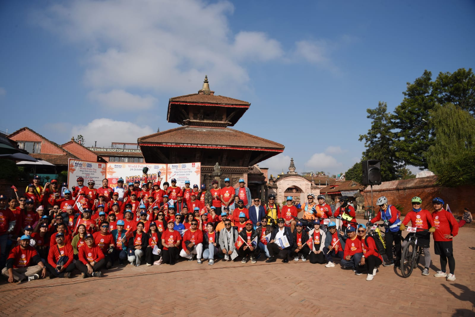     पोलियो अन्त्यको सन्देश बोकेर उपत्यकाका सात सम्पदा स्थलमा ५०० बढी साइकल यात्री   